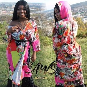 Bloomin' Long Hooded Cardigan